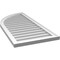 Ekena Millwork Quarter Round Top Left Surface Mount PVC Gable Vent w/ 2"W x 1-1/2"P Brickmould Frame, 20"W x 42"H GVPQL20X4202SN - alternate 2